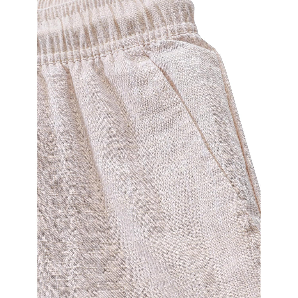 Jotook Mens Casual Chambray Shorts 7 Inch Elastic Waist Drawstring Shorts Lightweight Cotton Summer Beach Short