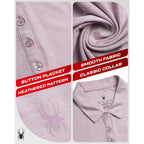 Spyder Womens Golf Shirt - Moisture Wicking Lightweight Stretch Sport Top Polo Shirts For Women With Upf 30+ Sun Protection