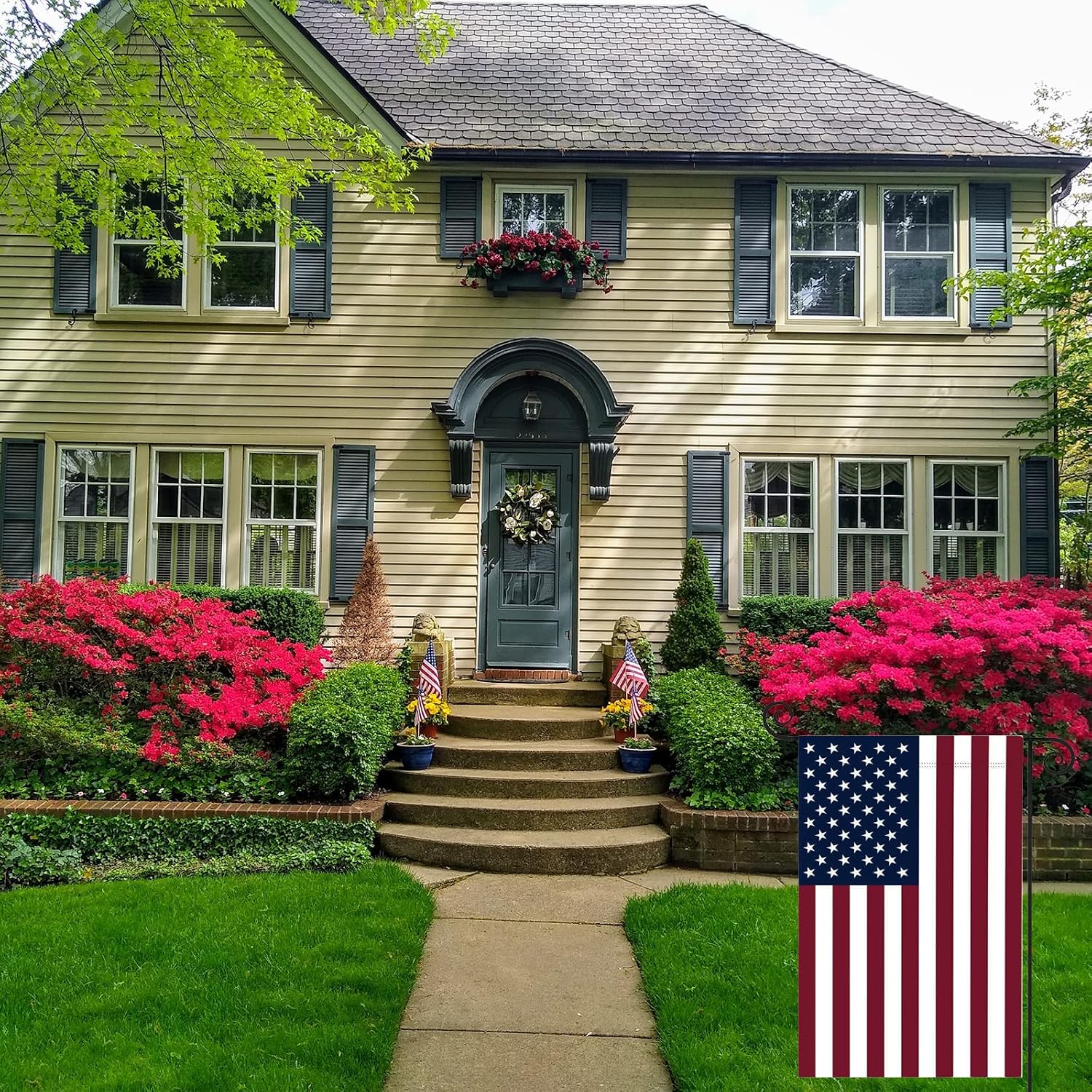 American Flag Usa Garden Flag 12 X 18 - Patriotic Double Sided Small Flags For Yard