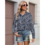 Button Down Shirts for Women Long Sleeve Blouse Dressy Casual Business Work Tops with Pocket