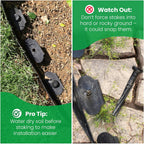 Mixc Garden Edging Border, 100Ft 2 Inch Tall Plastic Landscape Edging With 150 Stakes, Flexible Tool-Free Lawn Border For Yard, Flower Bed & Landscaping