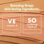 E.L.F. Skin Bronzing Drops, Liquid Face Tinted Serum With Vitamin E & Sunflower Oil, Shimmer Finish, Vegan & Cruelty-Free, Rose Gold