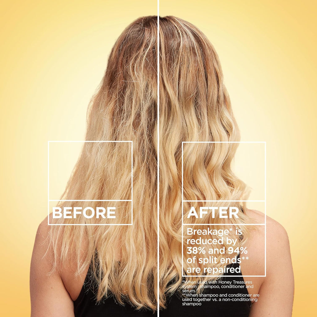 Garnier Whole Blends Honey Treasures Repairing Shampoo, For Dry, Damaged Hair, 3 Fl Oz (Travel Size), 1 Count (Packaging May Vary)