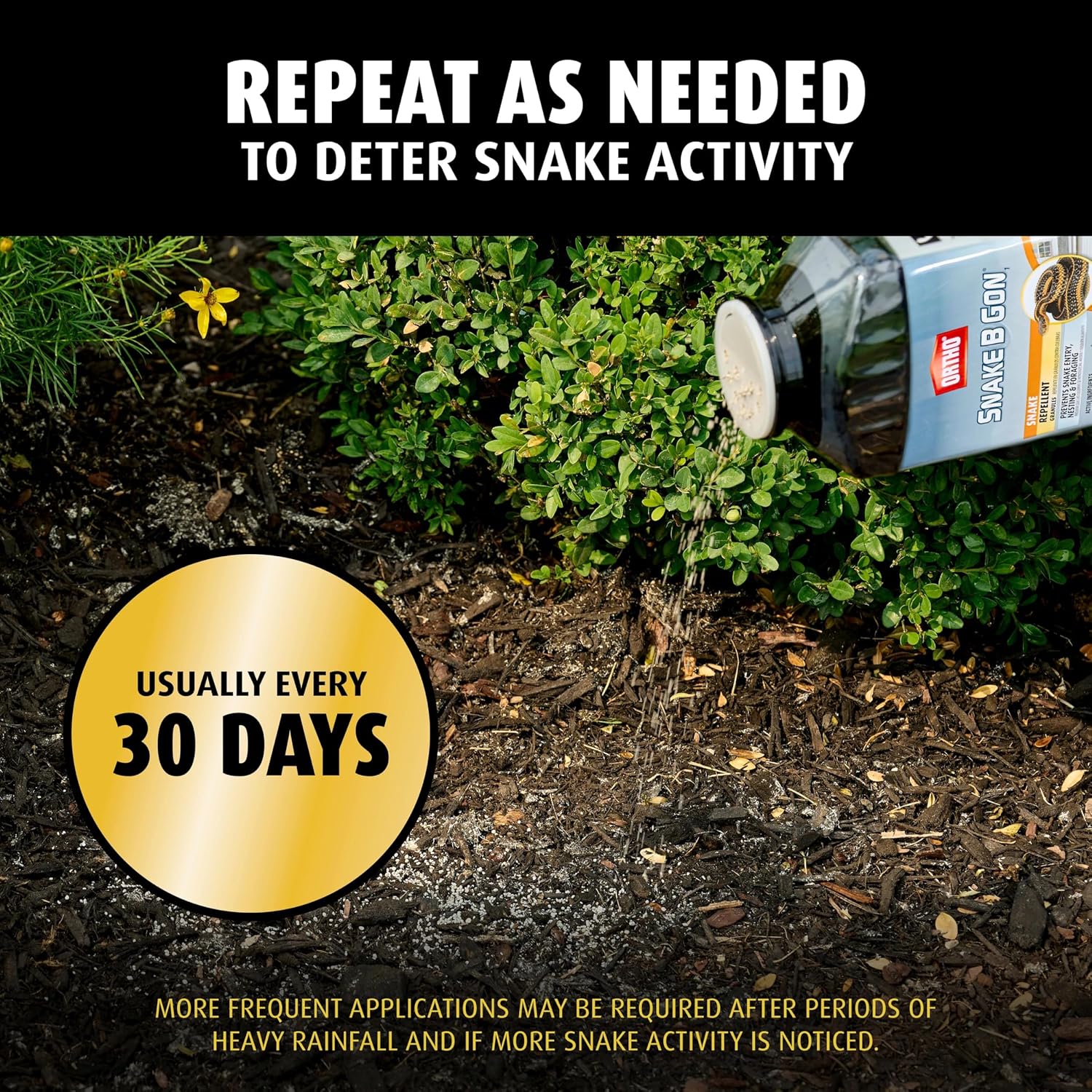 Ortho Snake B Gon1 Snake Repellent Granules, 2 Lbs. (2-Pack) | Snake Repellent For Yard - No-Stink Formula