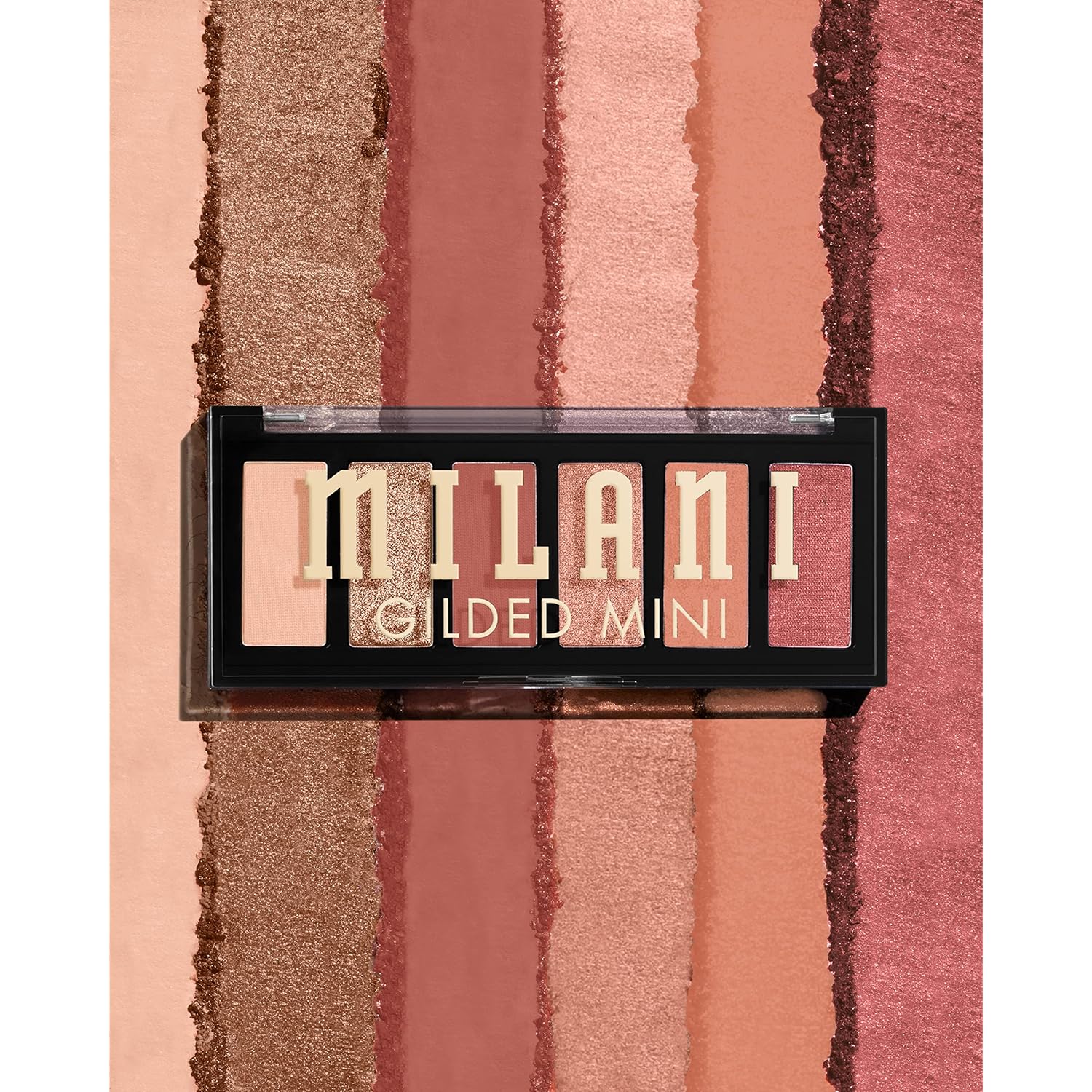 Milani Gilded Mini Eyeshadow Palette with 6 Matte & Shimmer Hues - It's All Ros√©