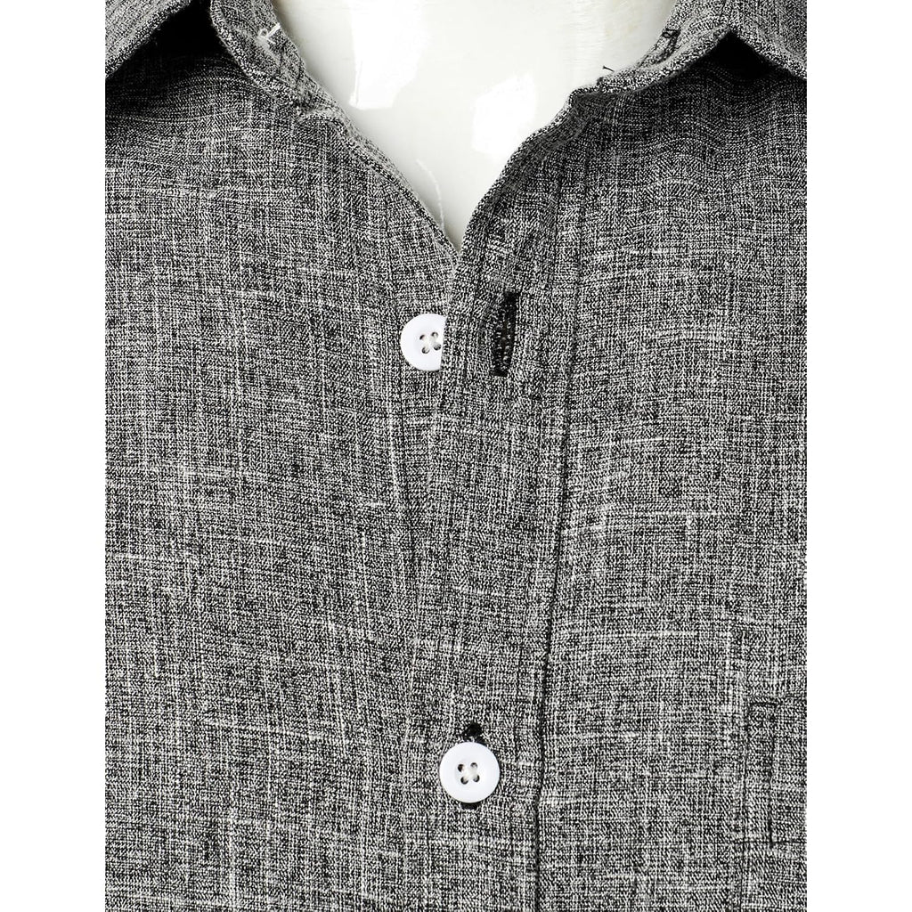 Parklees Mens Wrinkle Free Short Sleeve Button Down Shirts Texture Linen Shirts Casual Vacation Beach Summer Tops