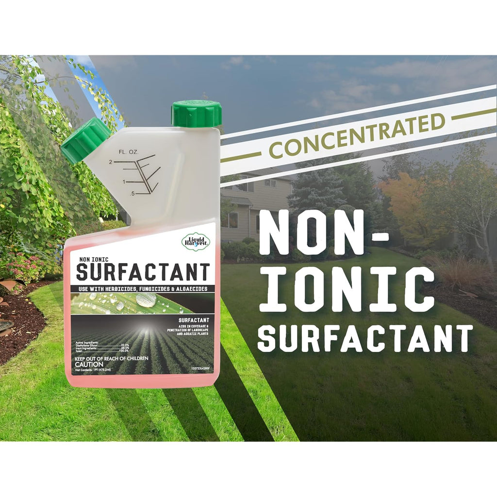 Concentrated Surfactant For Herbicides Non-Ionic 16Oz, Increase Product Coverage, Increase Product Penetration, Increase Product Effectiveness
