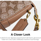Coach Women'S Natural Grain Leather Plaza Bag