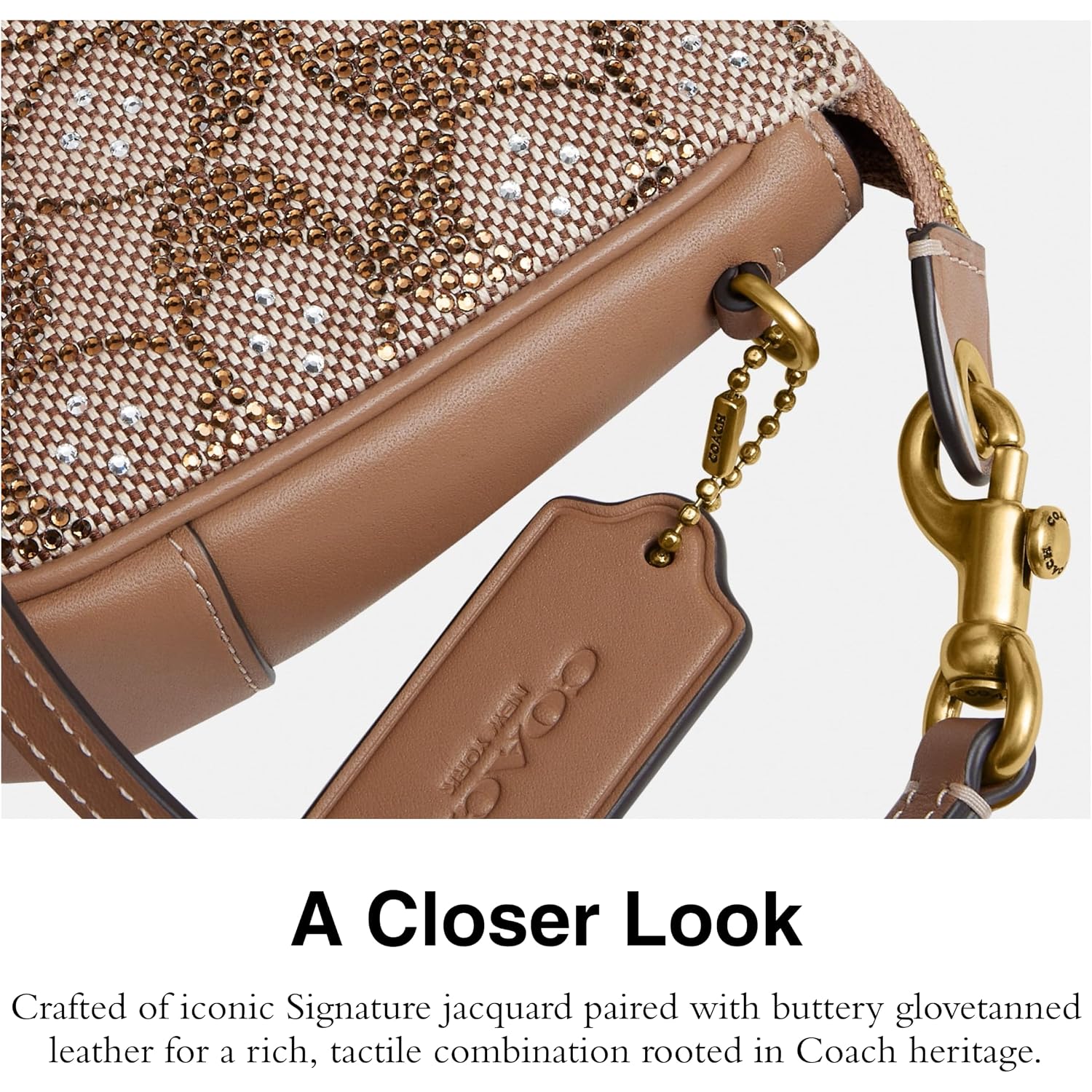 Coach Women'S Natural Grain Leather Plaza Bag