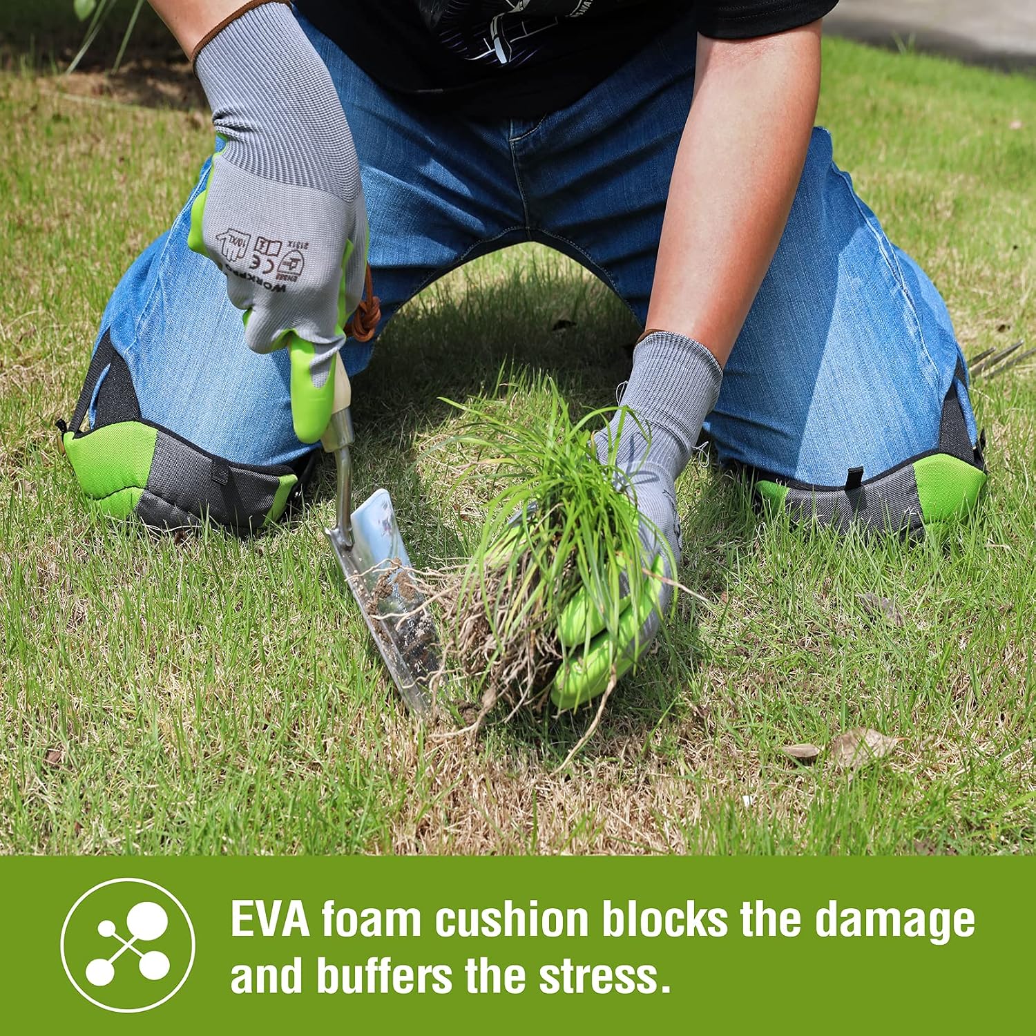 Workpro Garden Knee Pads For Unisex-Adult | Flooring Kneepads With Foam Padding, Comfortable Kneeling Cushion For Gardening, House Cleaning, Construction Work