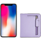 Toughergun Women’s Small Slim Leather Wallet with RFID Protection, Compact Bifold Mini Purse with Clear ID Window