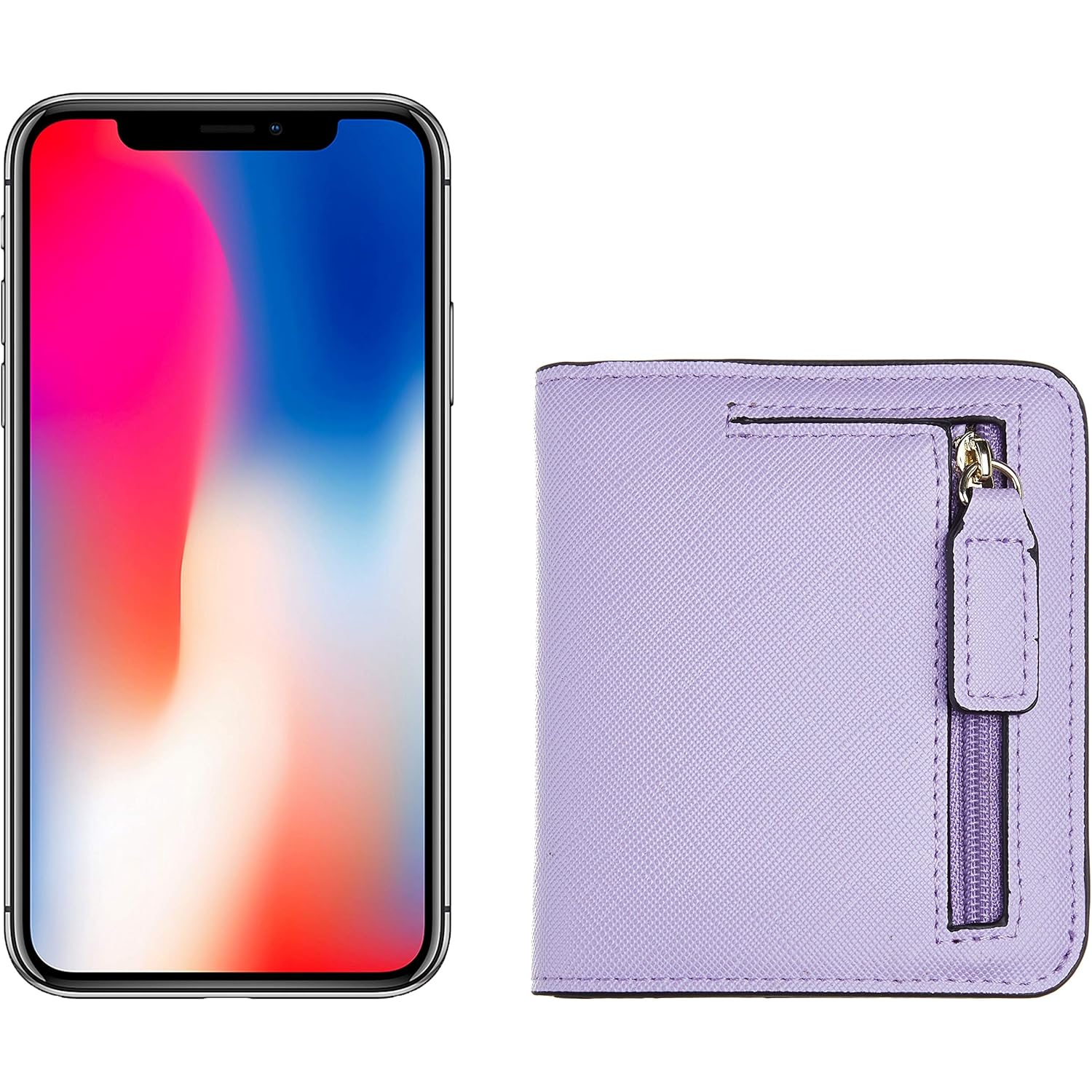 Toughergun Women’s Small Slim Leather Wallet with RFID Protection, Compact Bifold Mini Purse with Clear ID Window