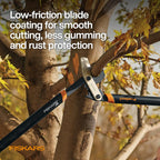 Fiskars 32-Inch Loppers For Tree Trimming, Heavy Duty, Low-Friction Sharp Steel Blade, Branch Cutter Up To 2-Inch Diameter Cut Capacity, Powergear2 Technology That Multiplies Power For Less Effort