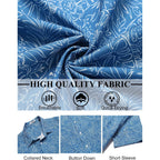 Coofandy Mens Hawaiian Shirts Short Sleeve Button Down Aloha Shirt Casual Beach Clothes