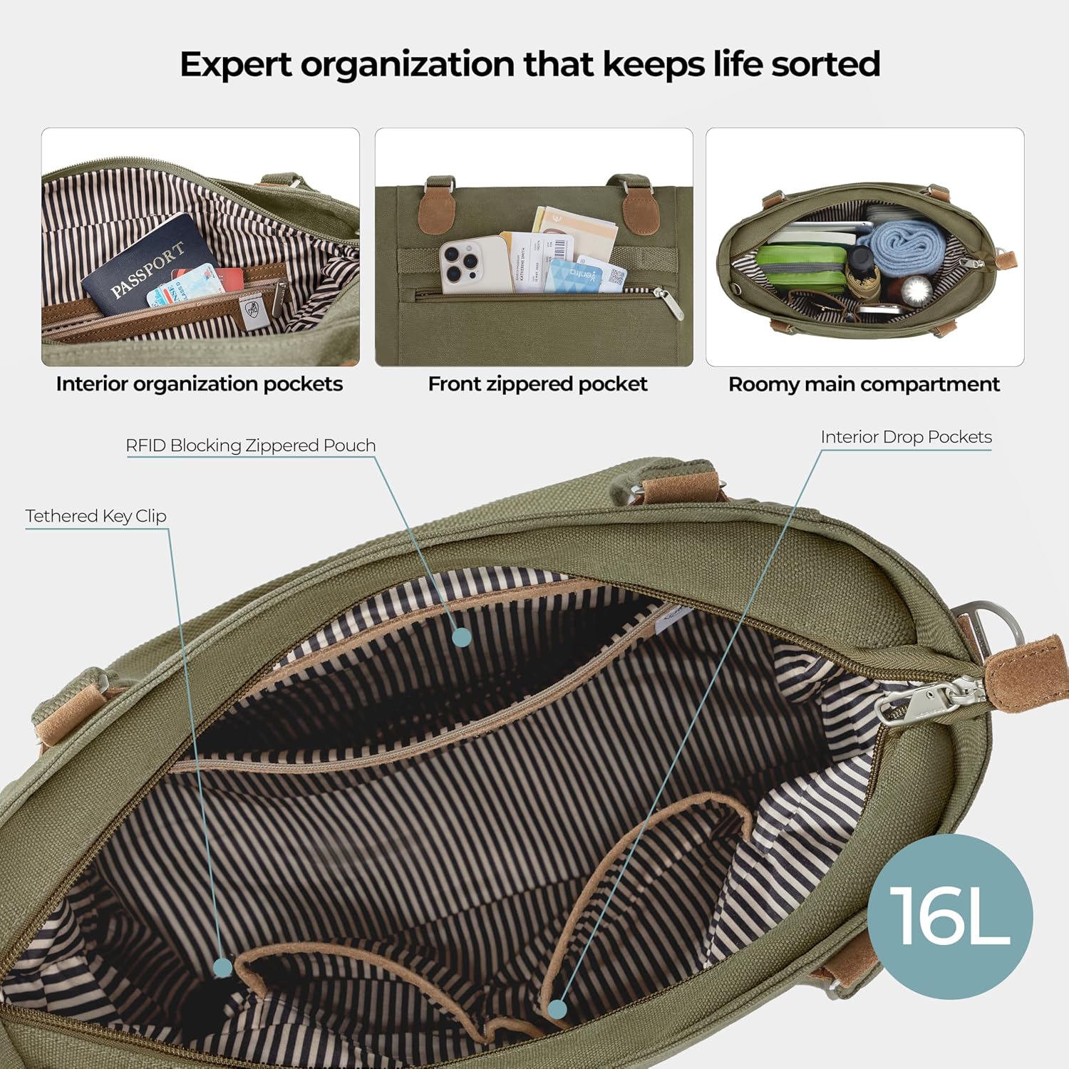 Travelon Anti-Theft Heritage Tote Bag