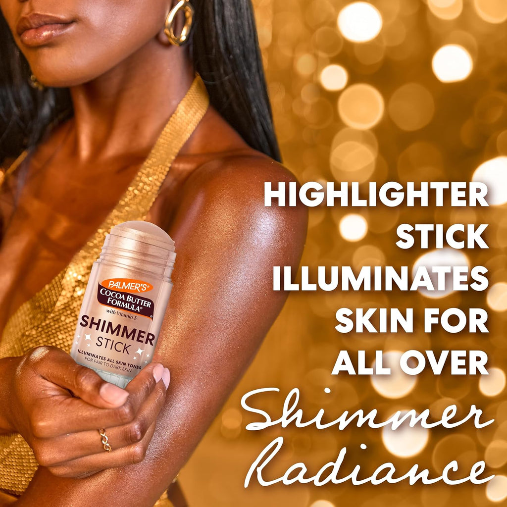 Palmer'S Cocoa Butter Formula Body Shimmer Stick With Vitamin E, 30G/1.1Oz, Radiant Highlighter Makeup For Body Glow, Provides 48-Hour Moisture, All Skin Tones & Types, Dermatologist Approved