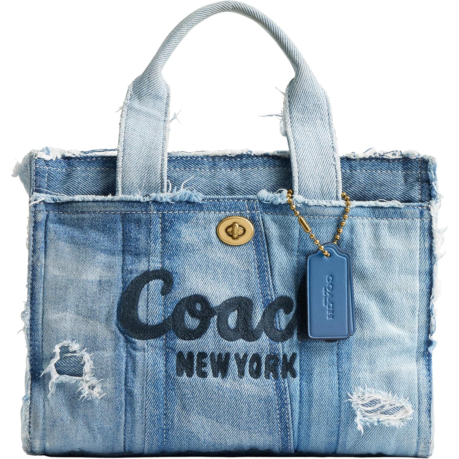 COACH Cargo Tote 26 in Upcycled Denim