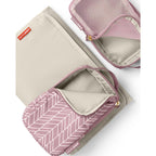 Skip Hop Diaper Bag Backpack: Forma, Multi-Function Baby Travel Bag With Changing Pad & Stroller Attachment, Mauve Mist