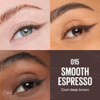 Maybelline Sculpting Stix 2-In-1 Eyeliner, Dual Ended Brown Eye Liner With Up To 24Hr Wear, Smudge And Sweat-Resistant Eye Makeup Formula, Smooth Espresso, 1 Count