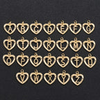 YANODA Initial Ankle Bracelets for Women 14K Gold Plated Layered Figaro Chain Letter Initial Anklets Handmade Layered Heart Ankle Bracelets Personalized Jewelry for Women