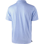 Obla Mens Golf Polo Shirts Short Sleeve Dry Fit Performance Moisture Wicking Casual Print Collared Golf Shirts For Men