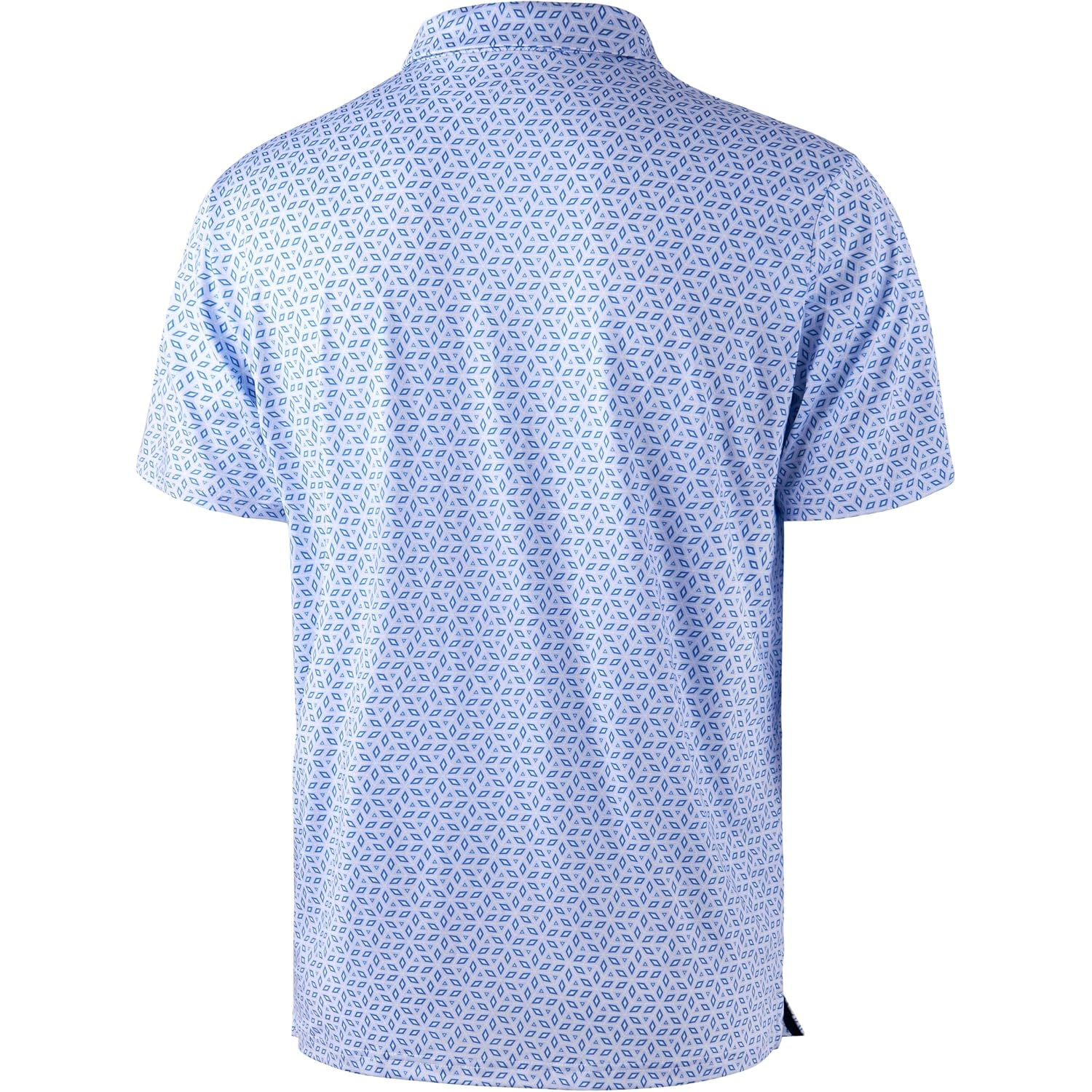 Obla Mens Golf Polo Shirts Short Sleeve Dry Fit Performance Moisture Wicking Casual Print Collared Golf Shirts For Men