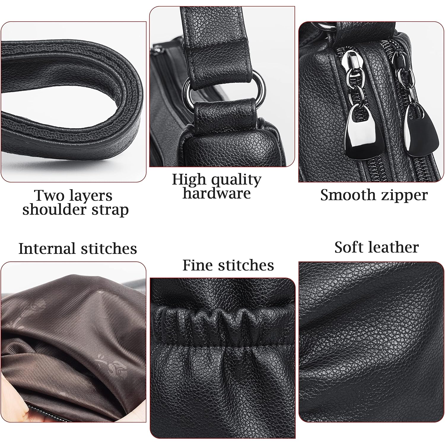 Crossbody Purse for Women Ladies Soft PU Leather Shoulder Bag Medium Roomy Handbag Fashion Tote Top Handle Satchel