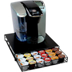 Decobrothers K-Cup Holder Drawer For 36 Coffee Pods Storage, Black