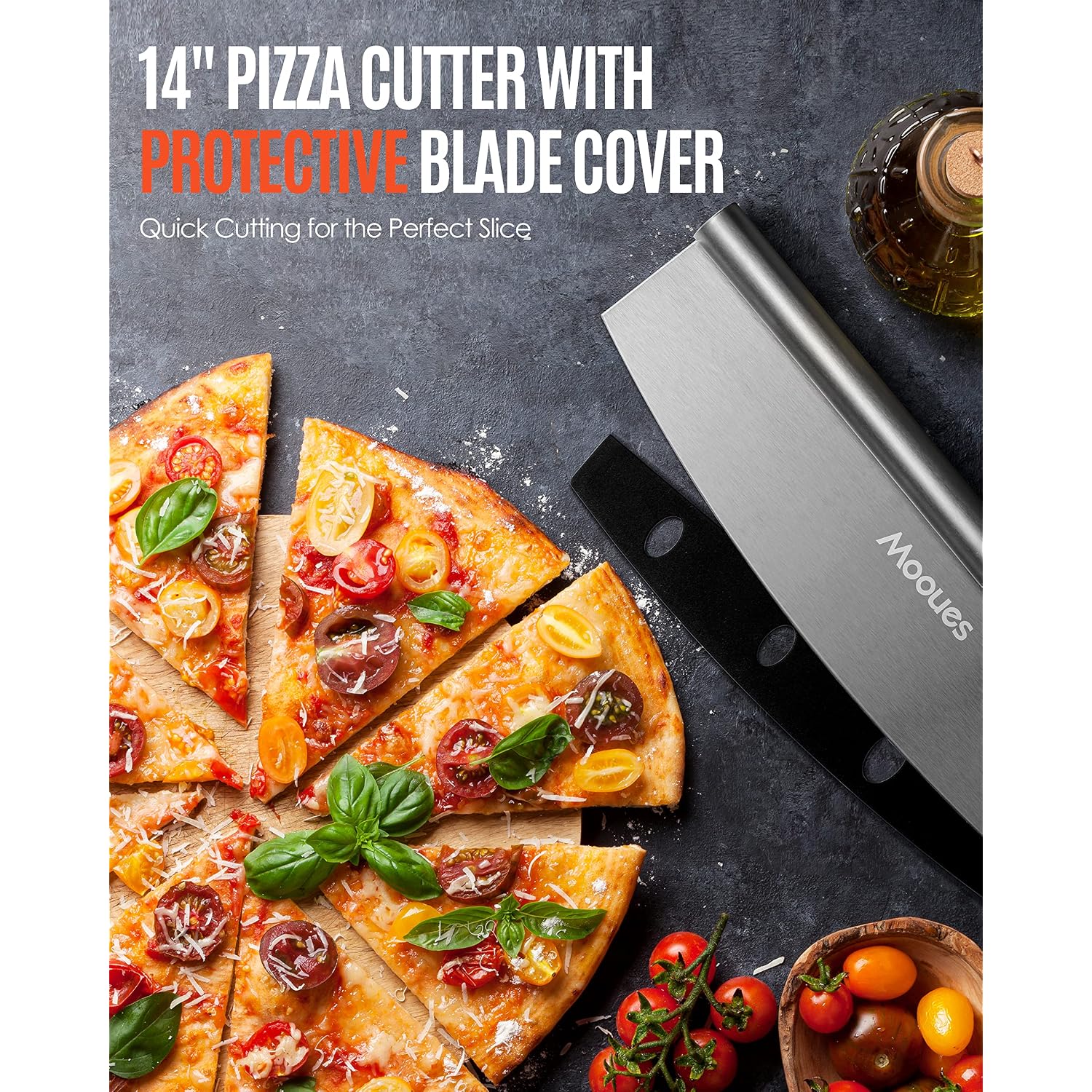 Pizza Peel Aluminum Pizza Spatula, Mooues 12 Inch Metal Pizza Paddle(12"X 14")With Rocker Cutter Foldable Wood Handle, [Storage Bag Included], For Family Pizza Oven Baking Pizza, Dough, Bread & Pastry