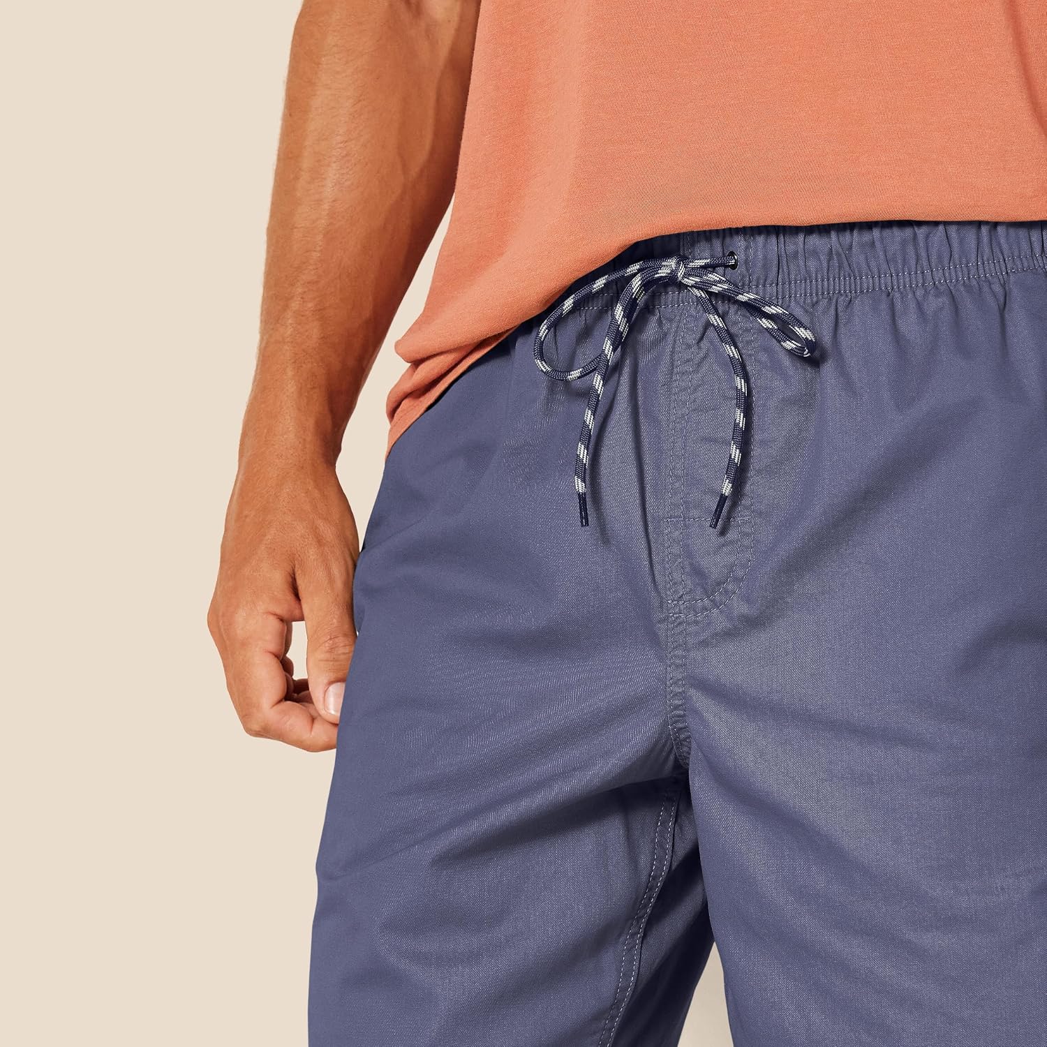 Amazon Essentials Men'S 8" Inseam Relaxed-Fit Drawstring Walk Shorts With Elastic Waist