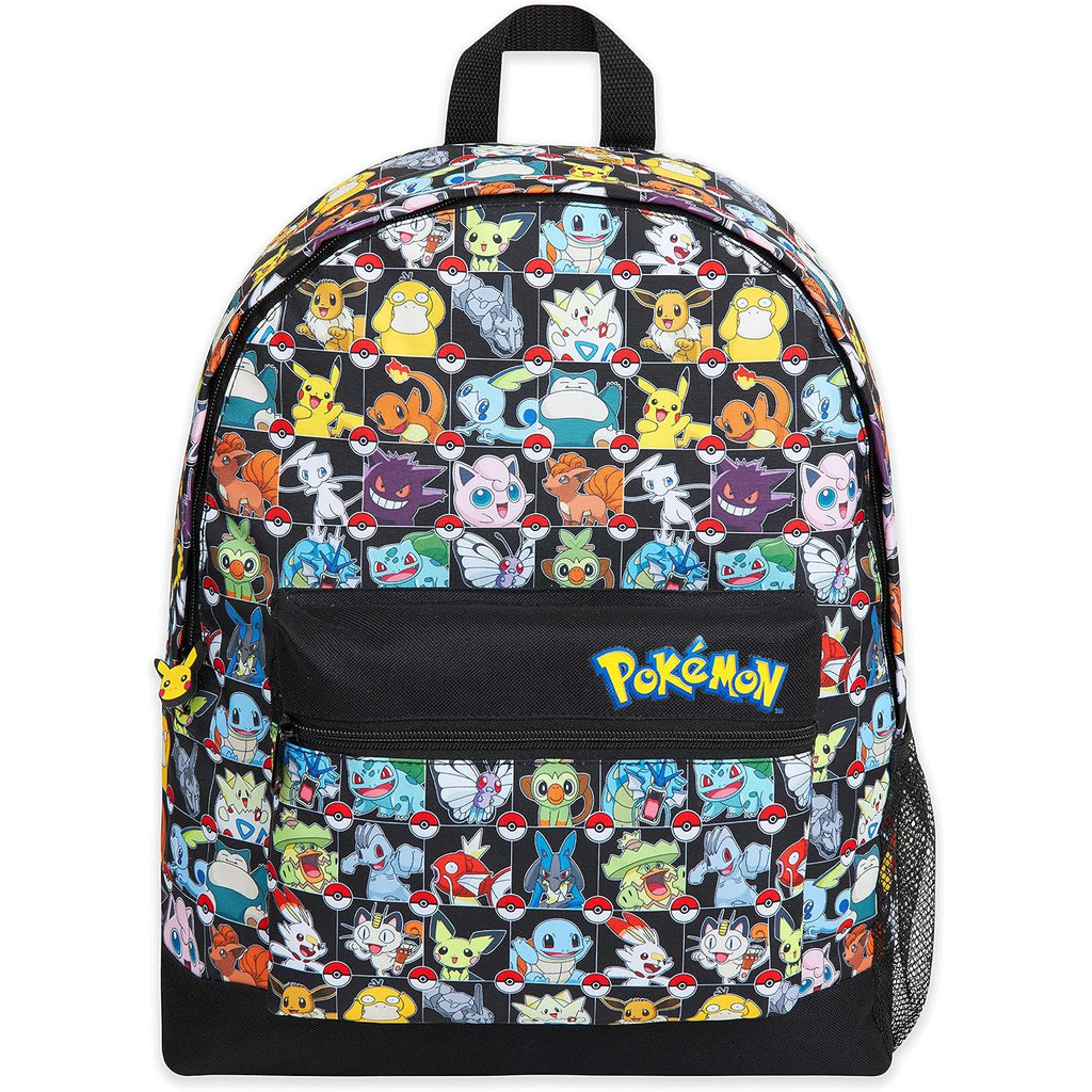 Pokemon Backpack For Kids Teens Boys Girls, Pikachu Anime Backpacks, Bag For Daycare Sports Vacation Travel, School Gift (Multi Aop)