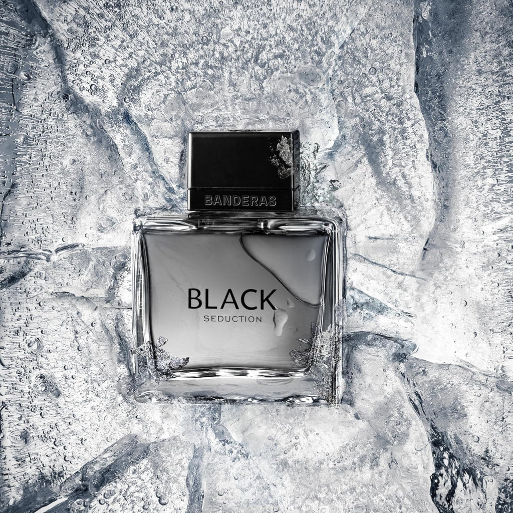 Antonio Banderas Seduction In Black Eau De Toilette Spray for Men, 3.4 Ounce