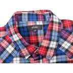 Men'S Casual Flannel Plaid Shirt Sleeveless Plus Size Vest