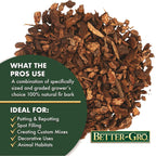 Better-Gro Orchid Bark - Premium Grade Orchid Potting Medium For Potting, Repotting, Root Development, And Water Retention, Ideal For Phalaenopsis, Epiphytic Orchids, And Tropical Plants - 4 Quarts