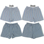 Tobeinstyle Men'S Pack Of 3 Or 6 Button Fly Loose Fit Tartan Plaid Boxer Shorts