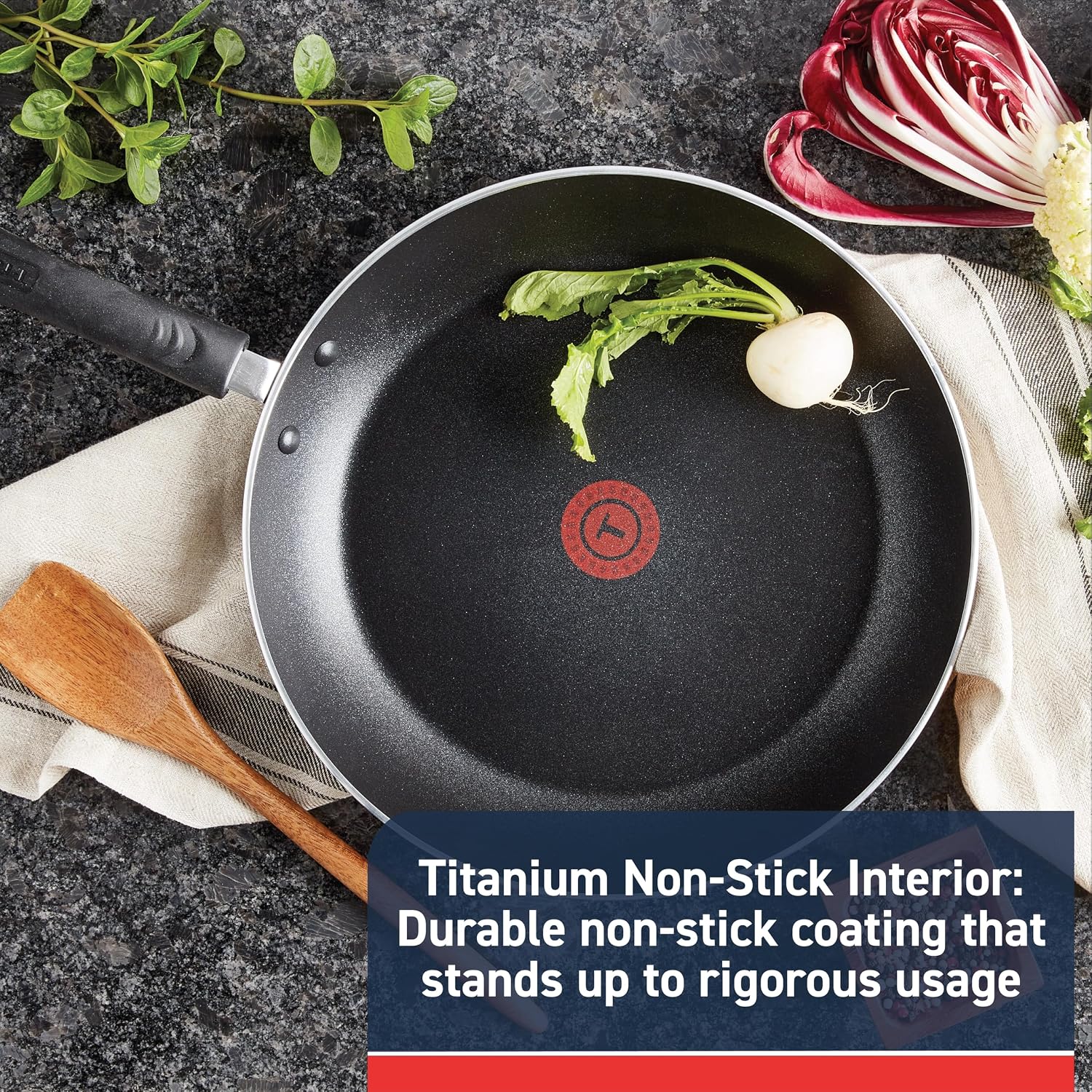 T-Fal Experience Nonstick Fry Pan 8 Inch, Induction Compatible, Oven Safe 400F, Cookware, Non Stick Frying Pan, Skillet, Cooking, Kitchen, Egg Pan, Pots And Pans, Home, Dishwasher Safe, Black