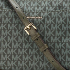 Michael Kors Jet Set Medium Top Zip Pochette Crossbody Bag