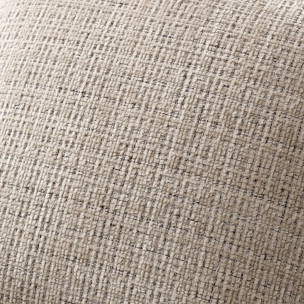 Fine-Textured Throw Pillow Covers Set Of 2, 22X22 Inch Latte | Thick Soft Chenille, Decorative Accent Cushion Covers, Modern Farmhouse Pillow Cases For Couch Sofa Bed Living Room Bedroom