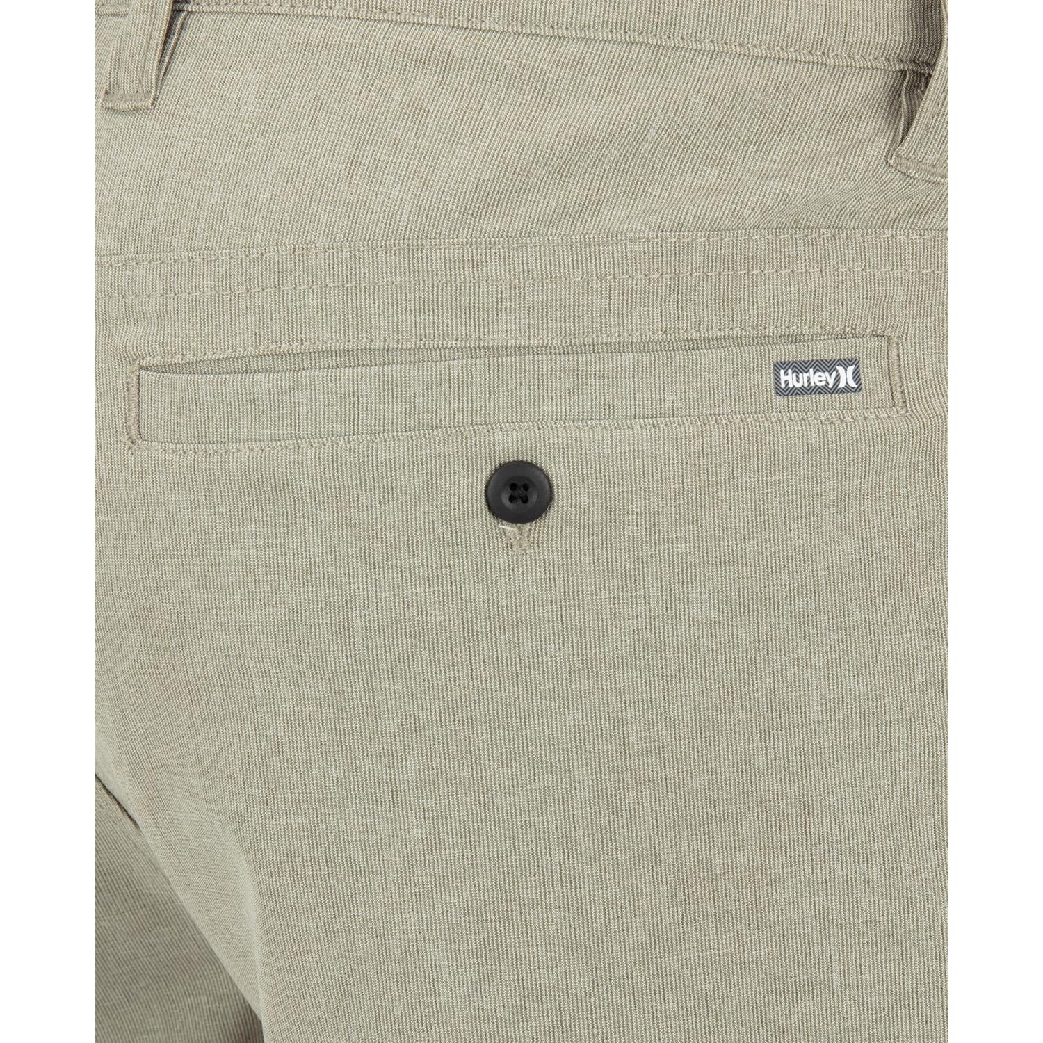 Hurley Men'S Phantom 4-Way Stretch Microcheck Hybrid Walk Shorts, 9" Inseam 20" Outseam, Quick Dry, Button Closure