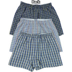 Tobeinstyle Men'S Pack Of 3 Or 6 Button Fly Loose Fit Tartan Plaid Boxer Shorts