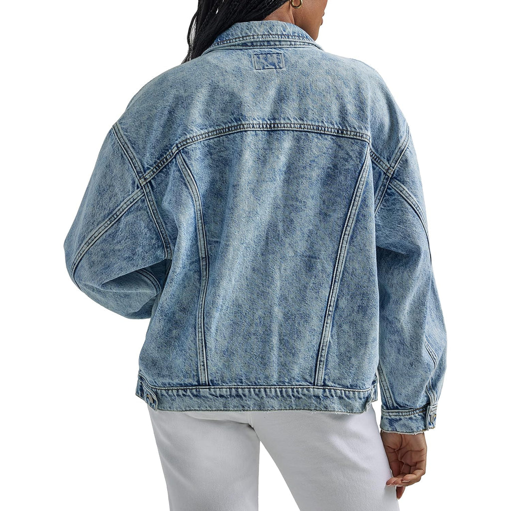 Wrangler Women'S Relaxed Fit Girlfriend Denim Jacket