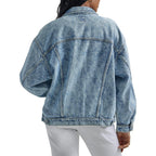 Wrangler Women'S Relaxed Fit Girlfriend Denim Jacket