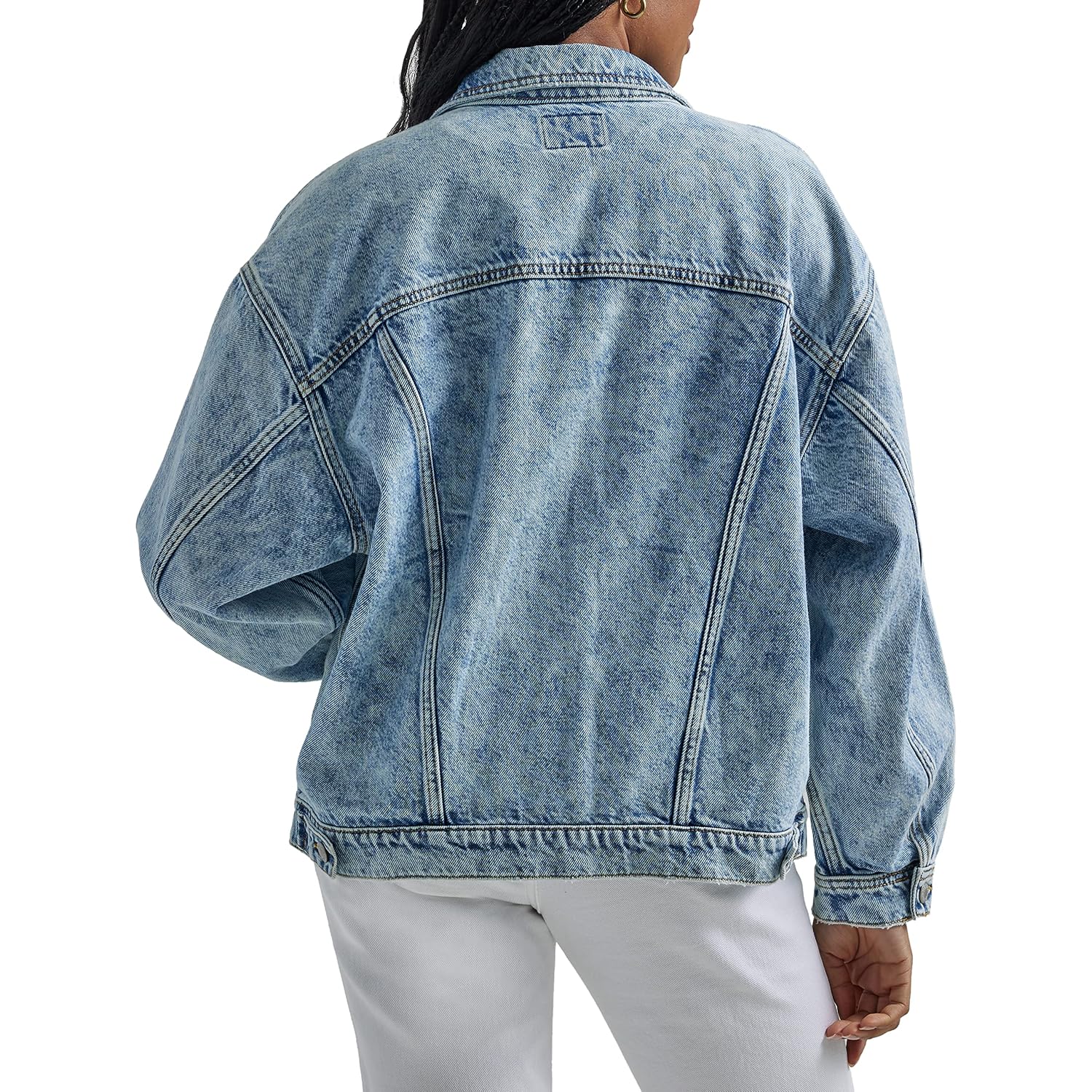 Wrangler Women'S Relaxed Fit Girlfriend Denim Jacket