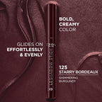 L'Oreal Paris Makeup Le Shadow Stick Eyeshadow, Blendable, Smudge-Resistant, Smokey Cream Eyeshadow, 125 Starry Bordeaux