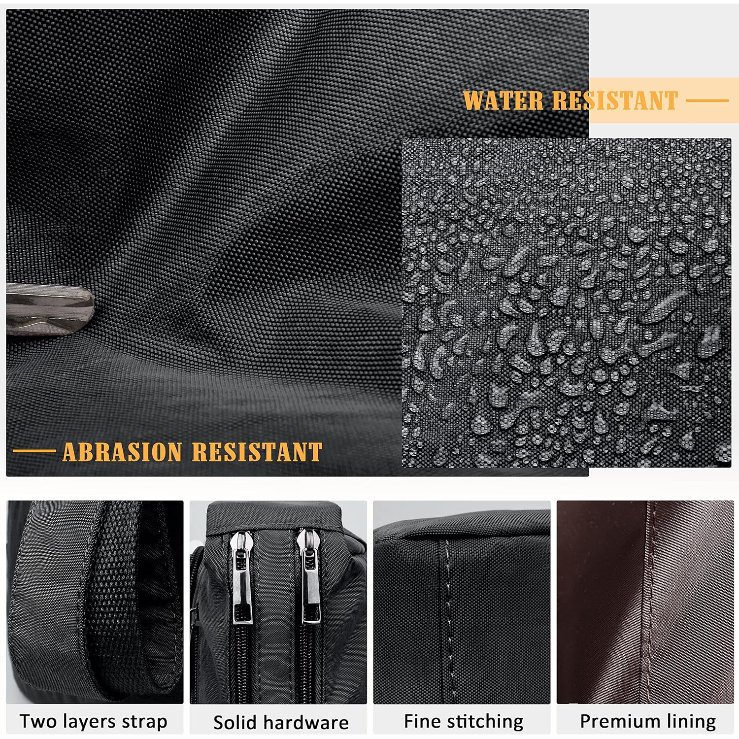 Volganik Rock Rfid Purses For Women Fabric Nylon Multi Pocket Crossbody Bag Ladies Travel Handbag