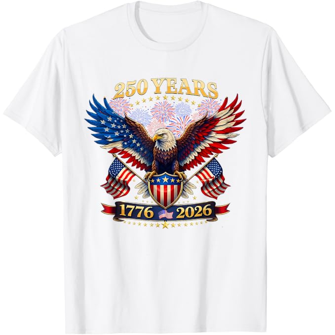 250 Years American 1776-2026 | 4th Of July T-Shirt