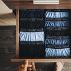 Soft Cooling Men'S Boxer Shorts，Viscose Made From Bamboo Underwear With Button Fly, Loose Relaxed Fit Boxers
