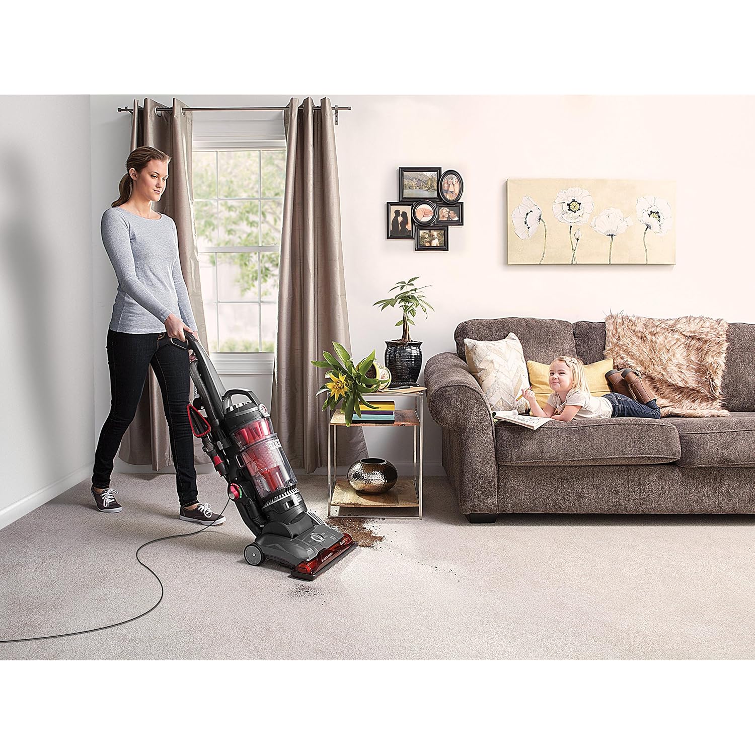 Hoover Windtunnel 3 Max Performance Pet Bagless Vacuum Cleaner, Corded Upright Vac, Hepa Media Filtration, Quick Pass Brushroll, Corded Vacuum Cleaners For Home Use