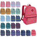24-Pack 17" Elementary Bulk Backpacks For School, Bulk Printed Bookbags For Boys And Girls Ages 5-11, Assorted Prints For School Drives, Donations, And Giveaways