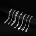 Softones 16Pcs Ankle Bracelets for Women Gold Silver Two Style Chain Beach Anklet Bracelet Jewelry Anklet Set,Adjustable Size
